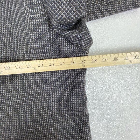 Andre Vachom Men's 52L Lambswool Gray Houndstooth Blazer Sports Jacket Coat - Picture 11 of 16